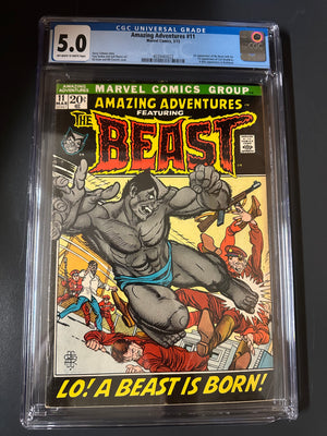 Amazing Adventures #11 Certified Guaranty Company (CGC) Graded 5.0 - 1st Appearance of The Beast