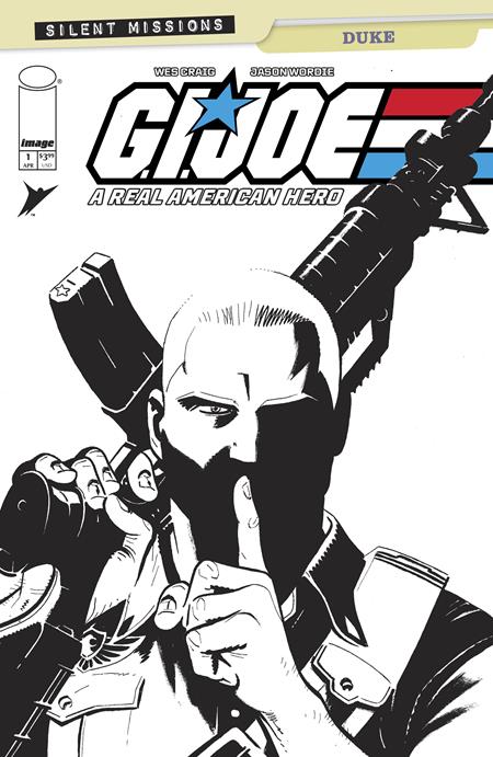 Gi Joe A Real American Hero Duke #1 (ONE Shot)  1:10 Wes Craig B&W Variant