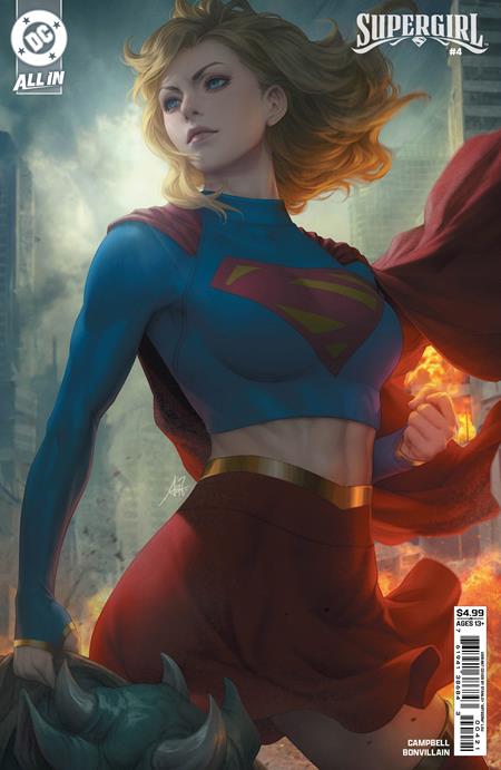 Supergirl #4 Stanley Artgerm Lau Card Stock Cover