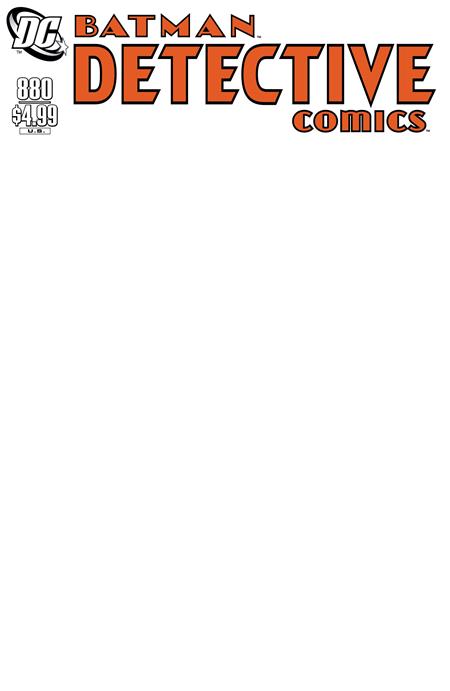 Detective Comics #880 Facsimile Edition Blank Cover