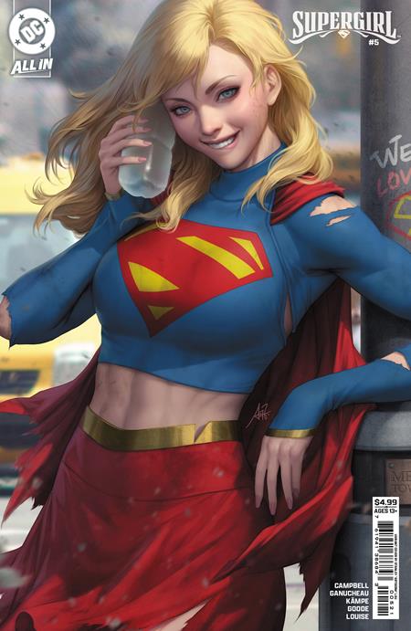 Supergirl #5 Stanley Artgerm Lau  Card Stock Cover
