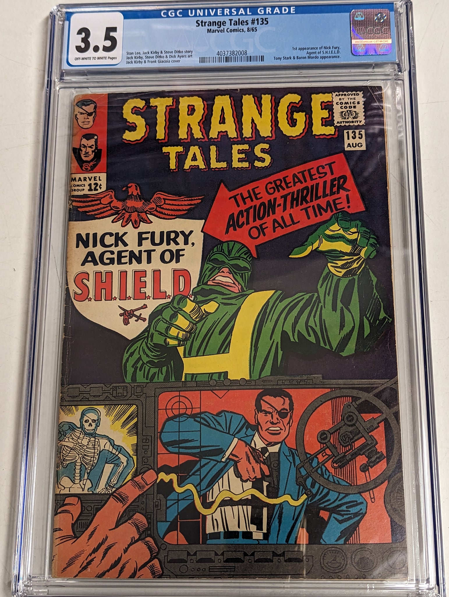 Strange Tales #135 Certified Guaranty Company (CGC) Graded 3.5
