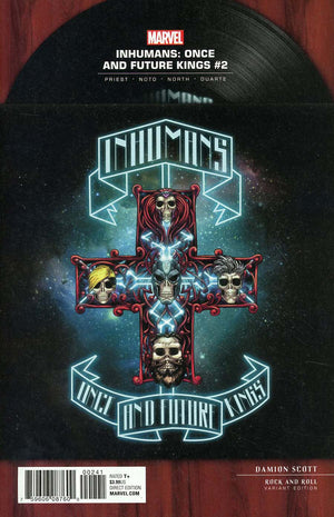 Inhumans Once And Future Kings #2 Damion Scott Marvel Rock-N-Roll Variant