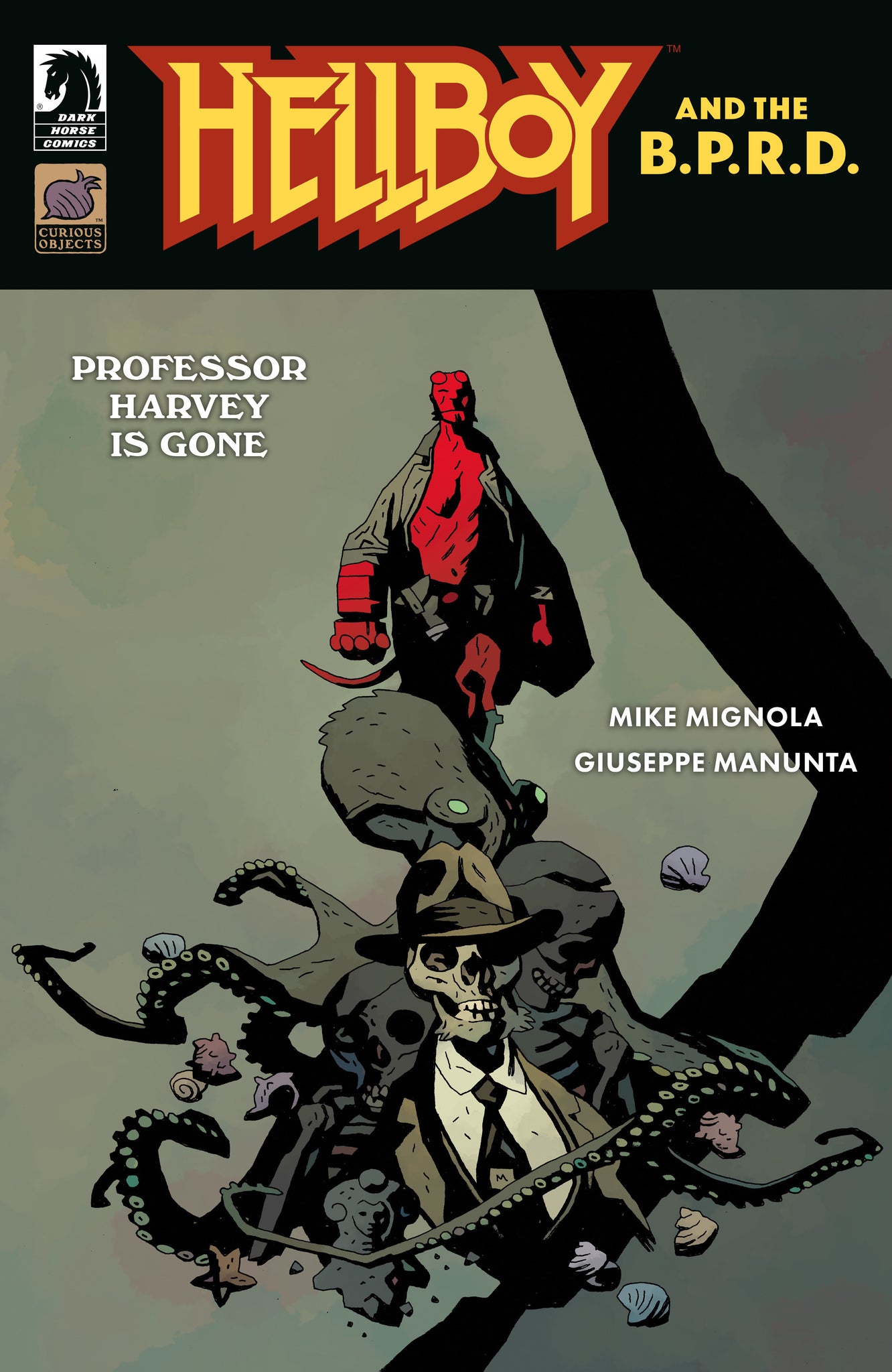 Hellboy And The B.P.R.D.: Professor Harvey Is Gone One-Shot Mike Mignola Cover