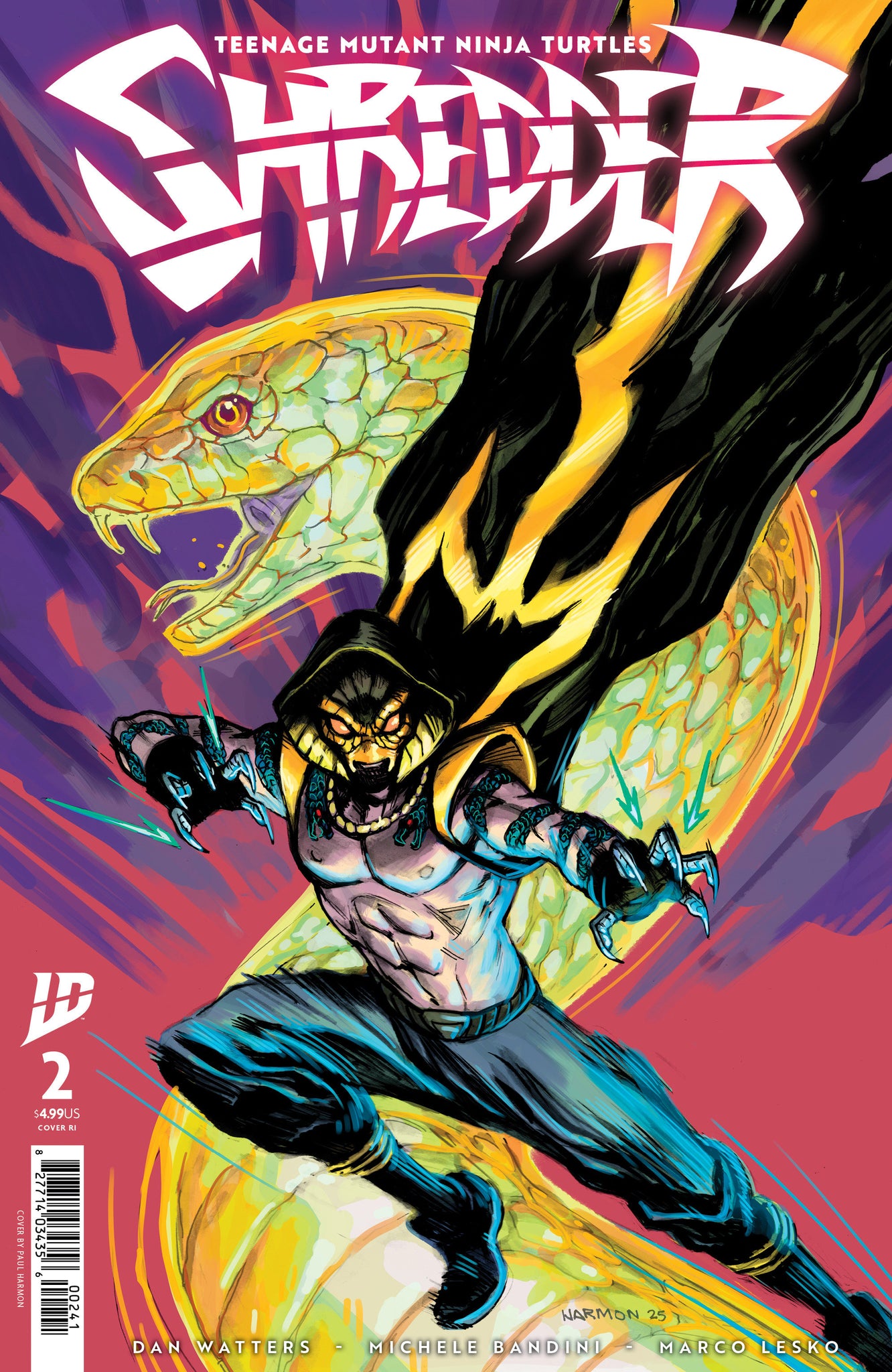 Teenage Mutant Ninja Turtles: Shredder #2 1:10 Bandini B&W Variant