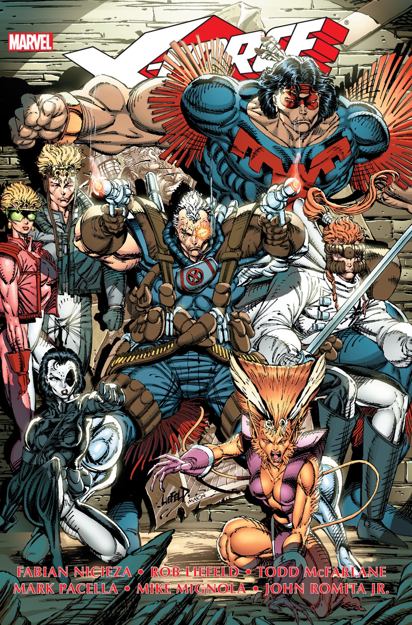 X-Force Omnibus Volume 1 Direct Market Cover
