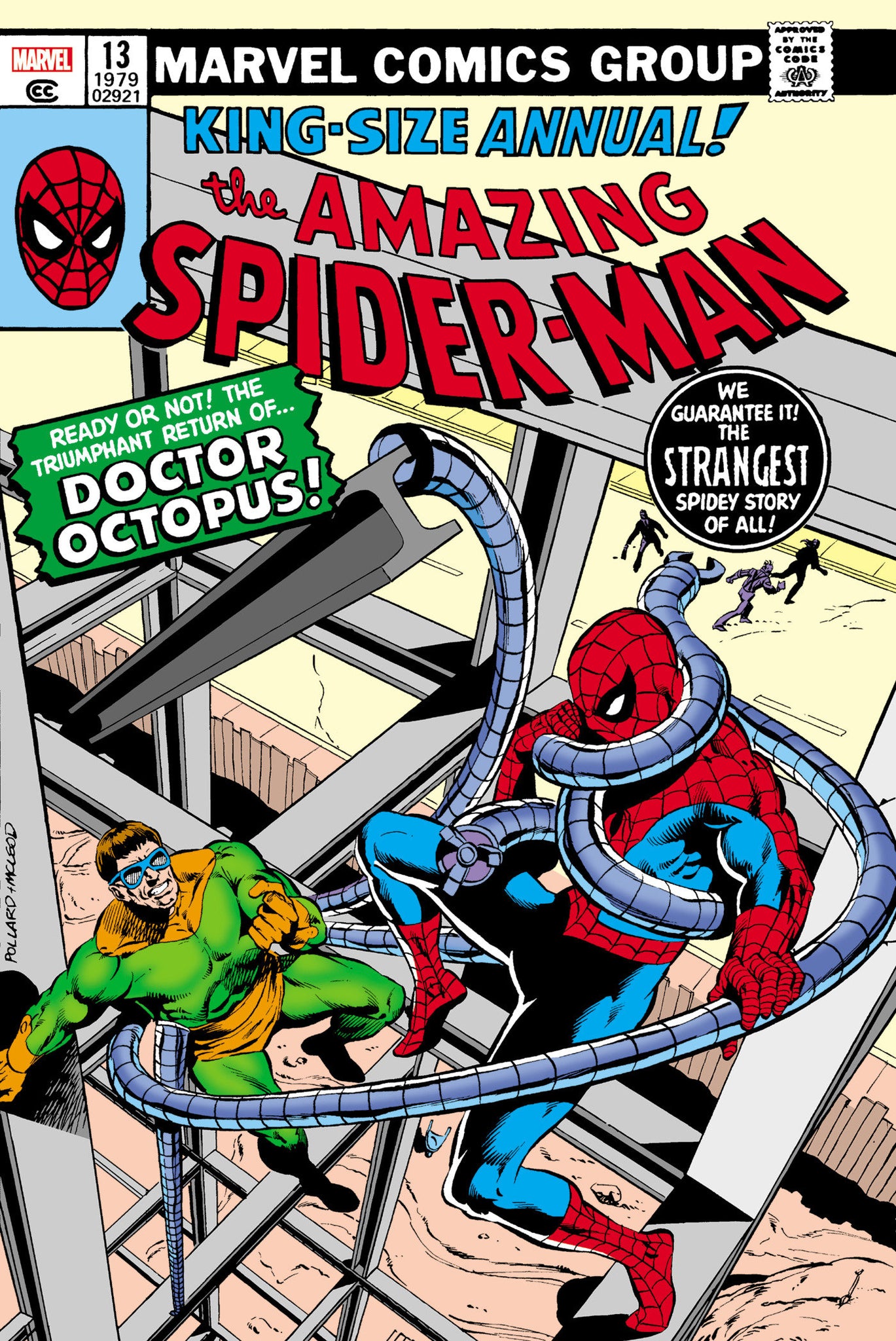 Amazing Spider-Man Omnibus Volume 6 Keith Pollard Spider-Man Vs. Doc Ock Cover   Direct Market Cover