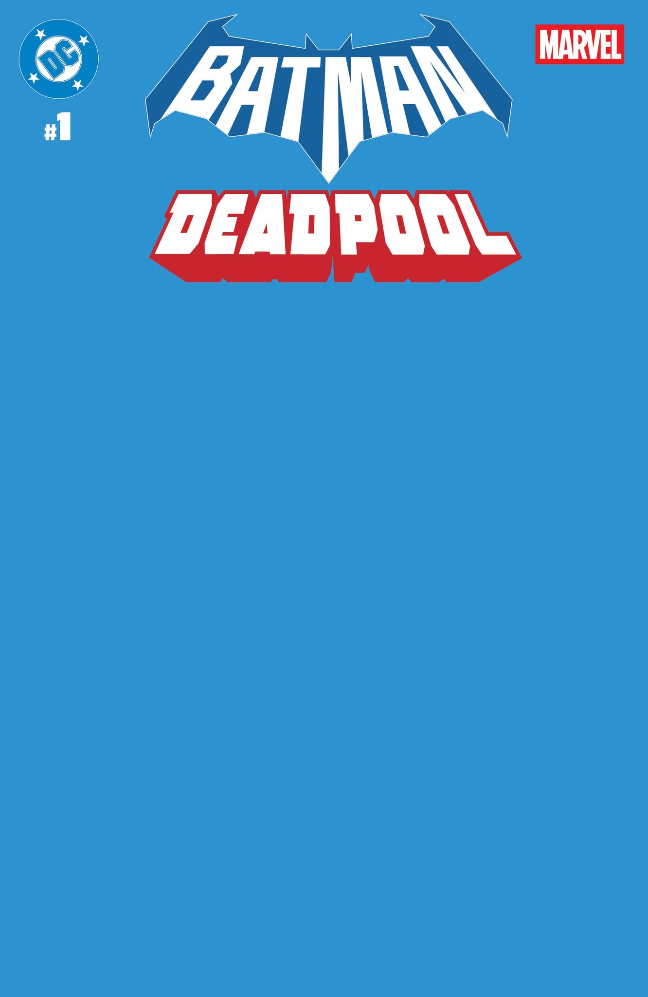 Dc Marvel Batman Deadpool #1 (ONE Shot) Blue Blank Card Stock Cover