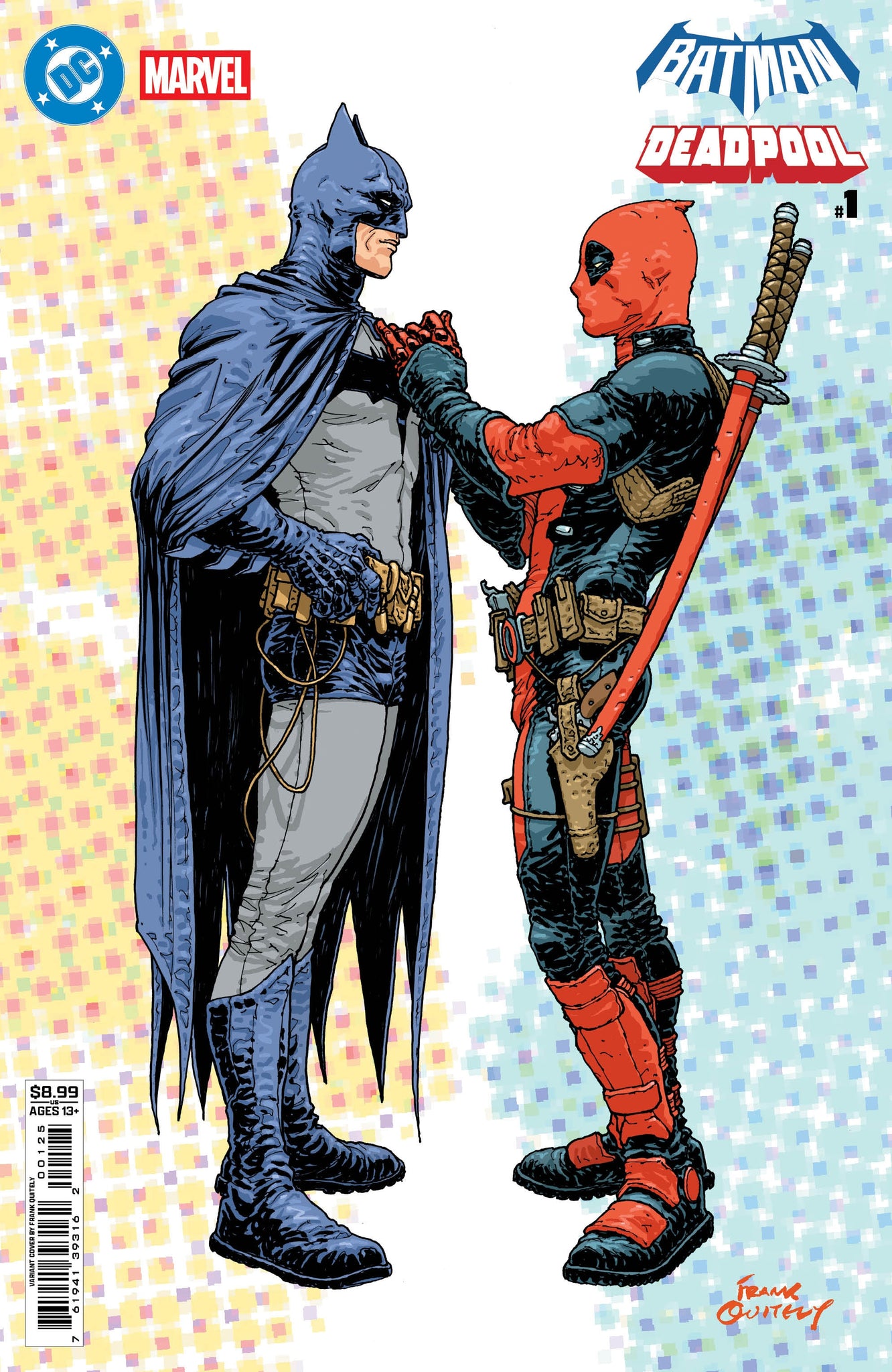 Dc Marvel Batman Deadpool #1 (ONE Shot) Frank Quitely Batman Deadpool Card Stock Cover