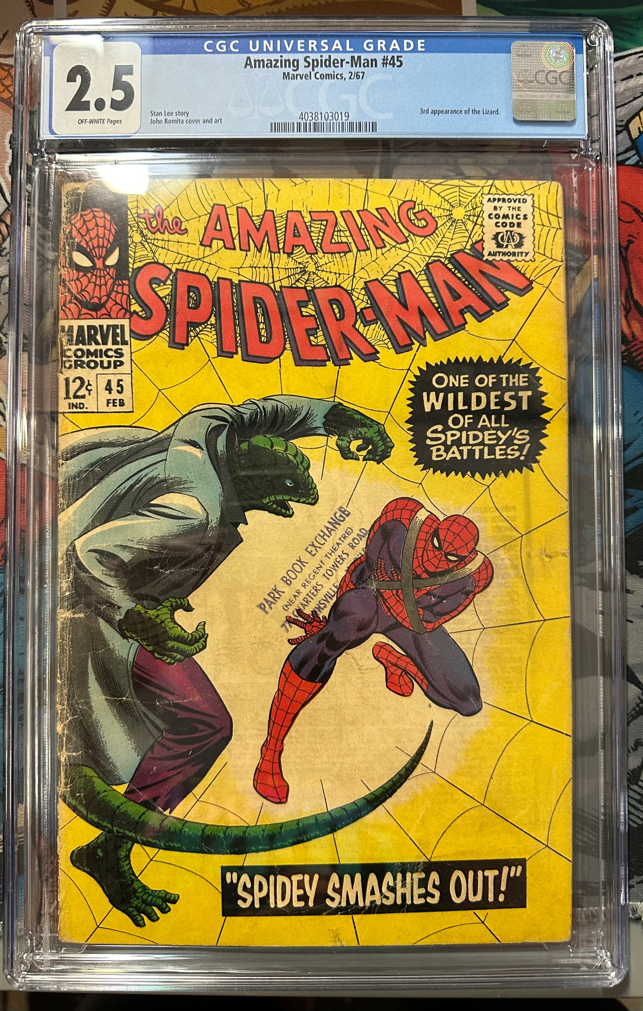 Amazing Spider-Man #45 Certified Guaranty Company (CGC) Graded 2.5