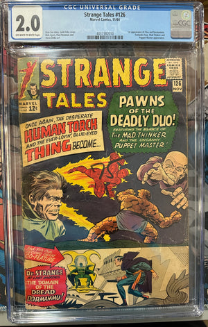 Strange Tales #126 Certified Guaranty Company (CGC) Graded 2.0 - 1st Clea and Dormamu