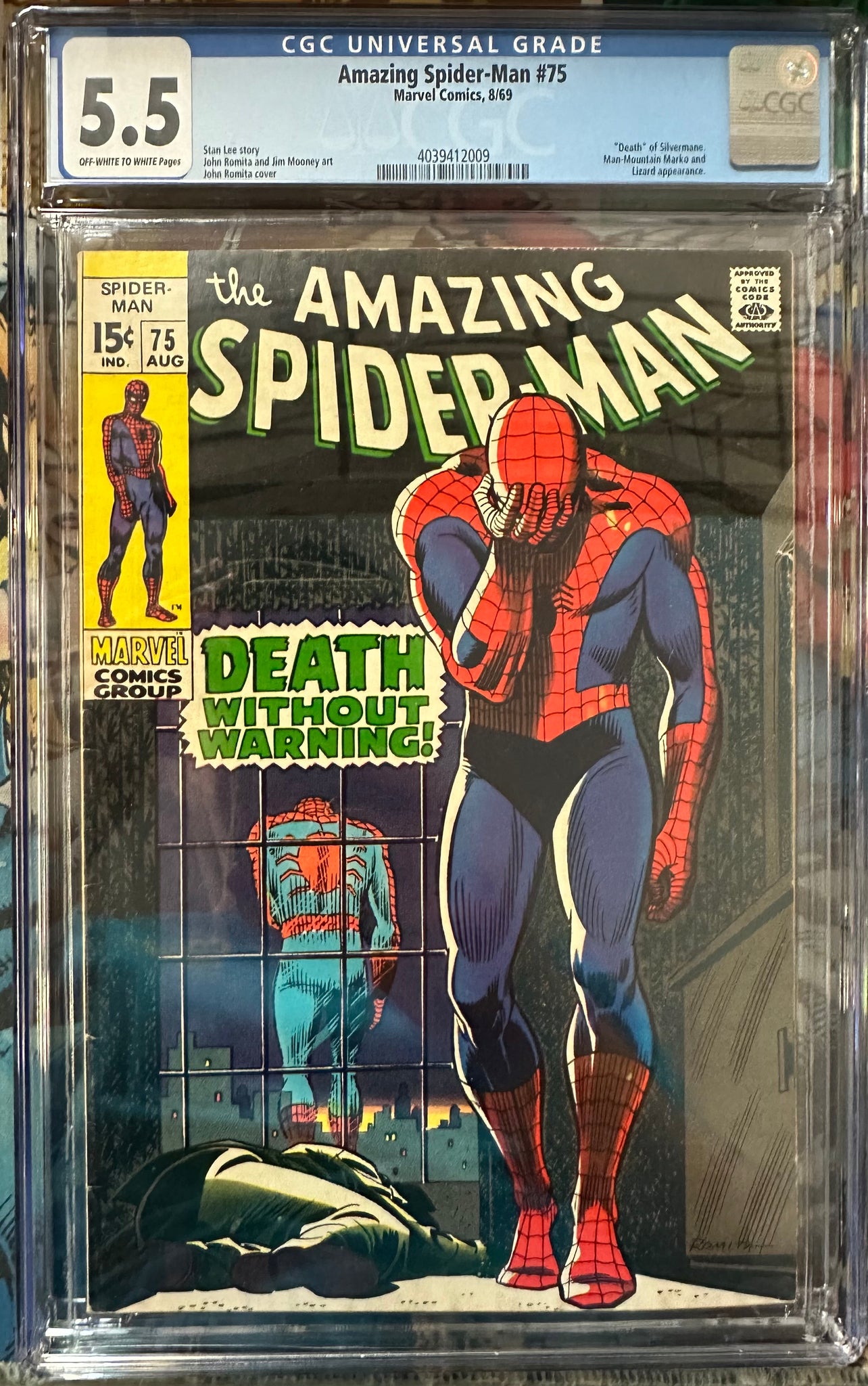 Amazing Spider-Man #75 Certified Guaranty Company (CGC) Graded 5.5
