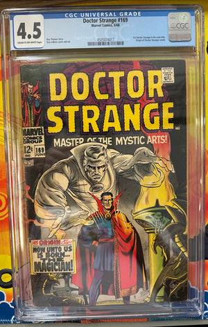 Doctor Strange #169 Certified Guaranty Company (CGC) Graded 4.5 - 1st Solo Doctor Strange Comic