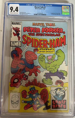 Marvel Tails #1 Certified Guaranty Company (CGC) Graded 9.4 - 1st Spider-Ham