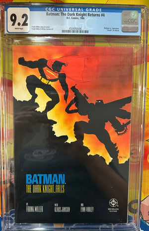 Batman Dark Knight Returns #1-4 CGC Lot. 9.4 - 9.2 Grades
