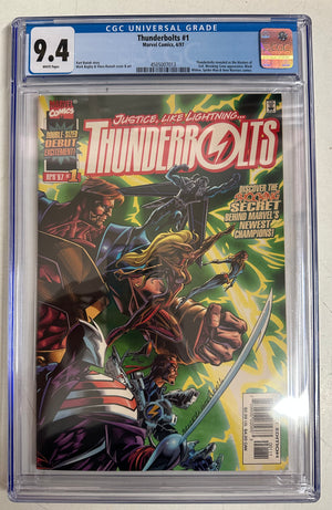 Thunderbolts #1 Certified Guaranty Company (CGC) Graded 9.4