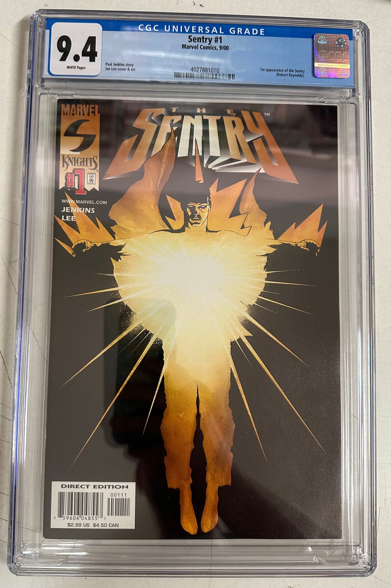 Sentry #1 Certified Guaranty Company (CGC) Graded 9.4 - First Appearance of the Sentry
