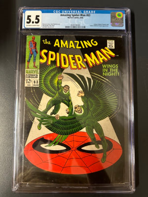 Amazing Spider-Man #63 Certified Guaranty Company (CGC) Graded 5.5
