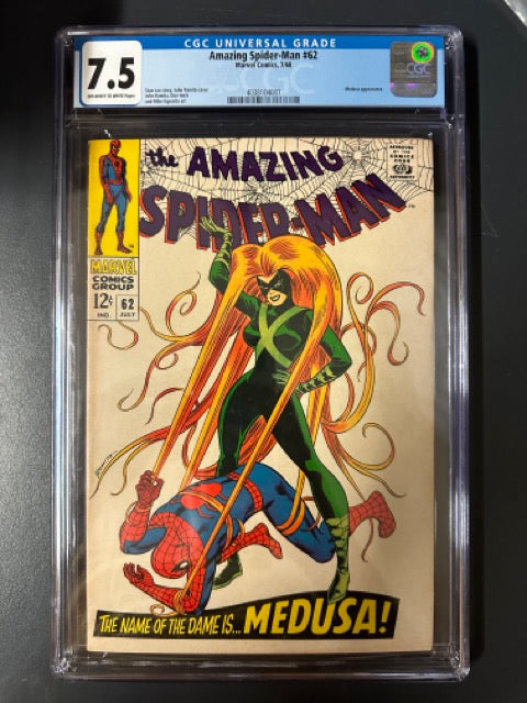Amazing Spider-Man #62 Certified Guaranty Company (CGC) Graded 7.5