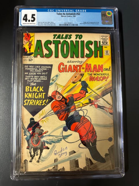 Tales To Astonish #52 Certified Guaranty Company (CGC) Graded 4.5- First Black Knight