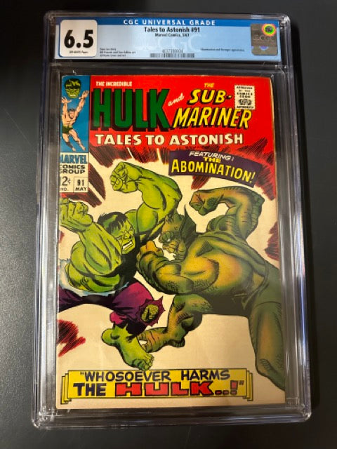 Tales To Astonish #91 Certified Guaranty Company (CGC) Graded 6.5