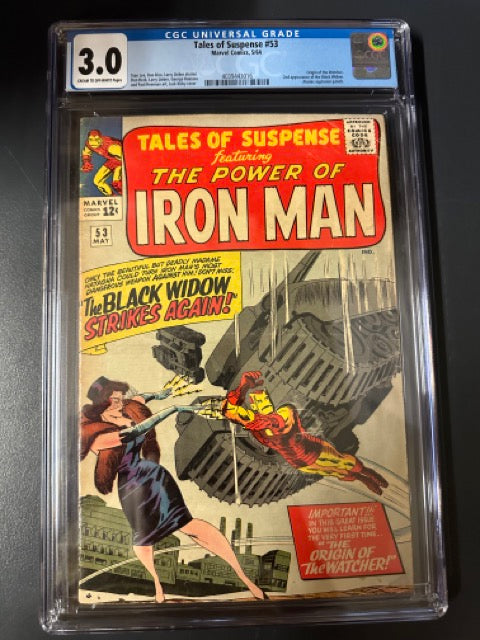 Tales Of Suspense #53 Certified Guaranty Company (CGC) Graded 3.0 - Second Appearance of Black Widow