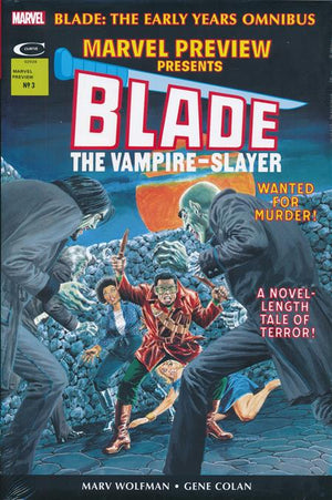 Blade: The Early Years Omnibus Direct Market Morrow Cover