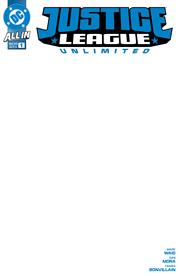 Justice League Unlimited #1 Blank Card  Stock Cover