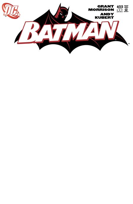 Batman #655 Facsimile Blank Cover