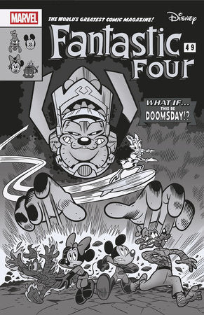 Fantastic Four #1 Lorenzo Pastrovicchio Black And White Disney What If? Fantastic Four Homage Variant