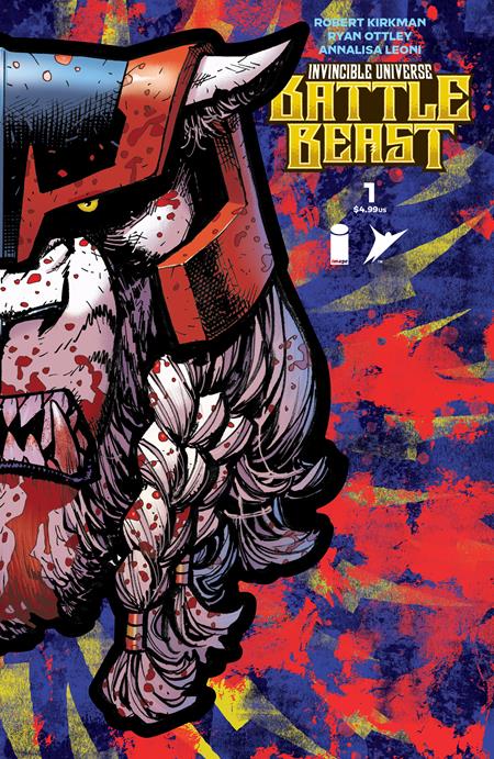Invincible Universe Battle Beast #1 Ryan Ottley & Annalisa Leoni Foil Die Cut Mask Cover