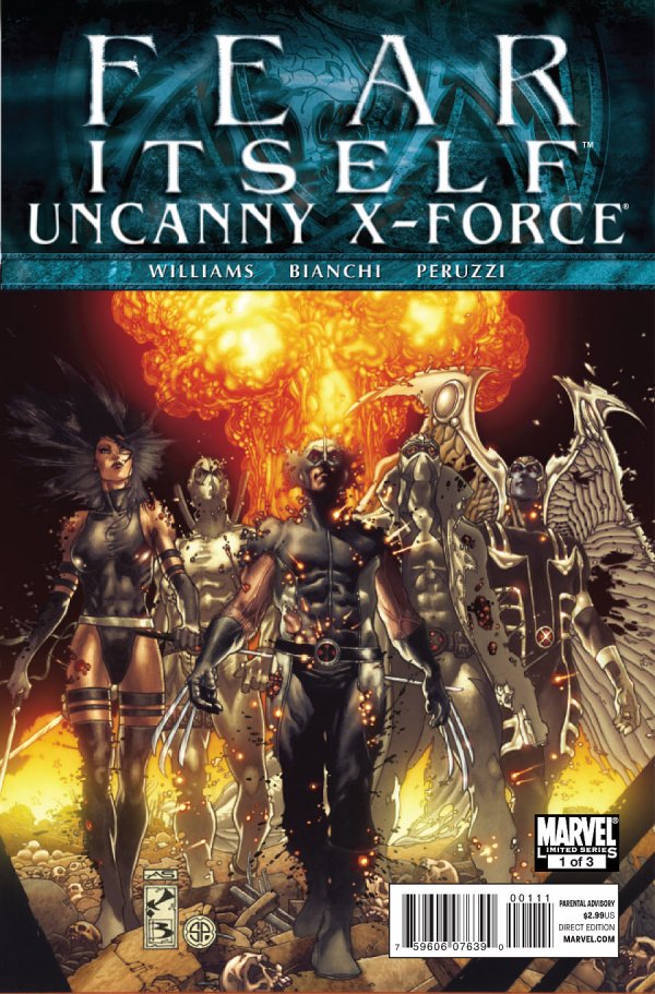 Fear Itself: Uncanny X-Force #1-3 Comic Set
