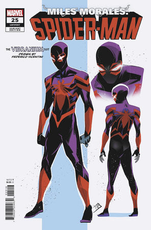 Miles Morales: Spider-Man #25 Federico Vicentini Design Cover