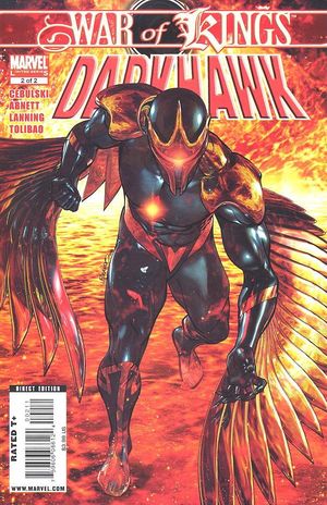 War of Kings: Darkhawk #1-2 Comic Set