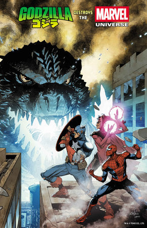 Godzilla Destroys The Marvel Universe #1 Foil Cover