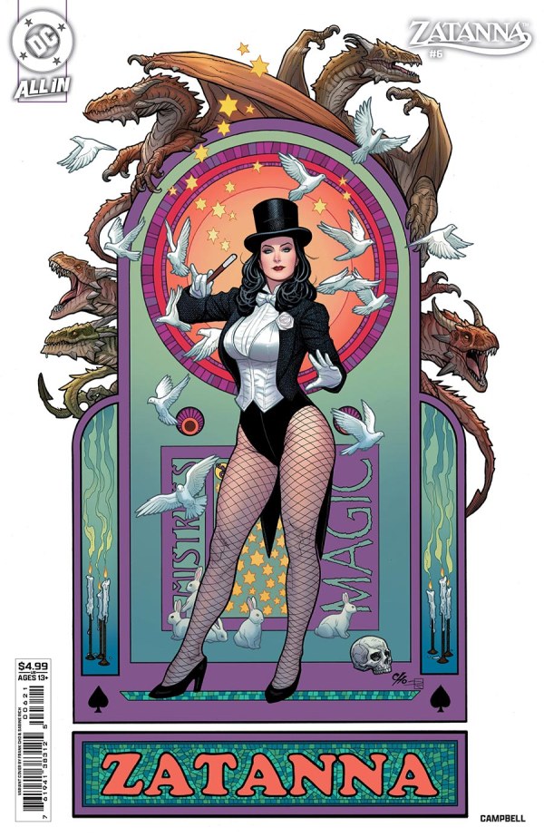 Zatanna #6 (OF 6) Frank Cho Card Stock Cover