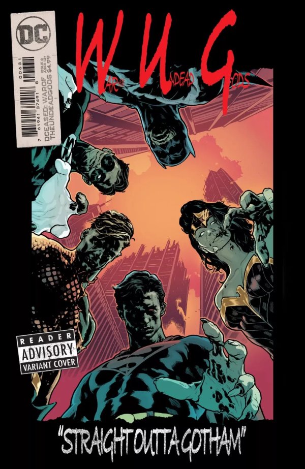 Dceased War Of The Undead Gods #6 (OF 8) Jeff Spokes Homage Card Stock Cover