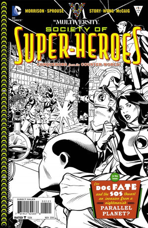 Multiversity: The Society of Super-Heroes One Shot 1:10 Sketch Variant