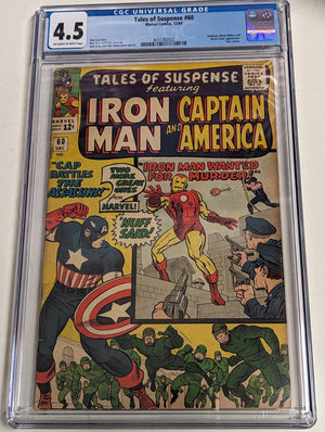 Tales Of Suspense #60 Certified Guaranty Company (CGC) Graded 4.5