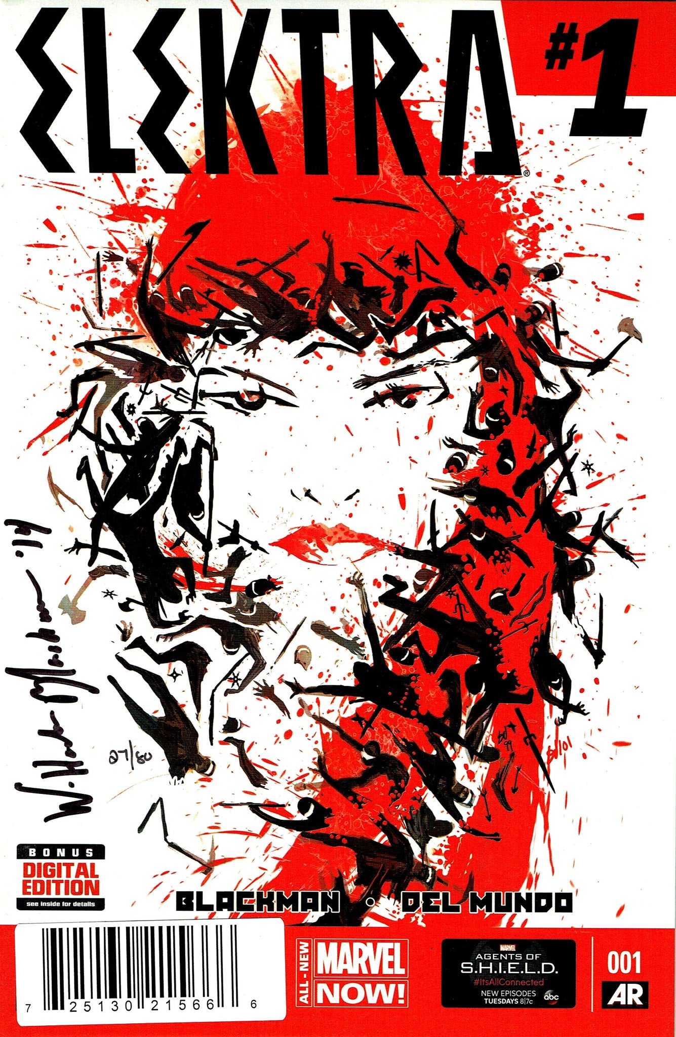 Elektra (2014) #01 Dynamic Forces Edition - Signed by Haden Blackman