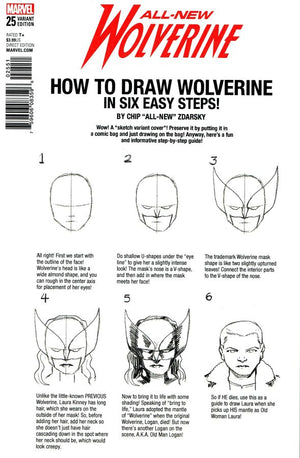 All-New Wolverine (2015) #25 How To Draw VAriant