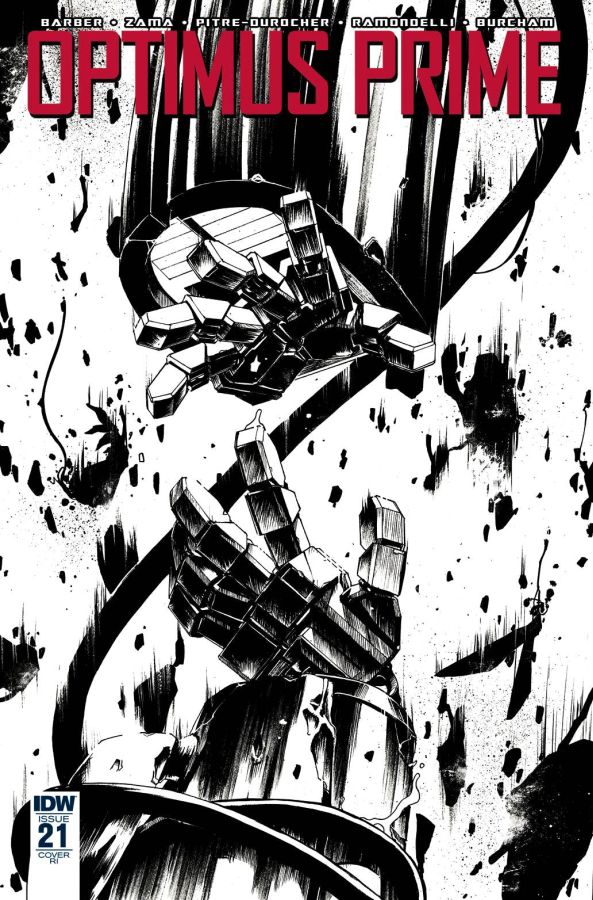 Optimus Prime #21 Black & White Variant
