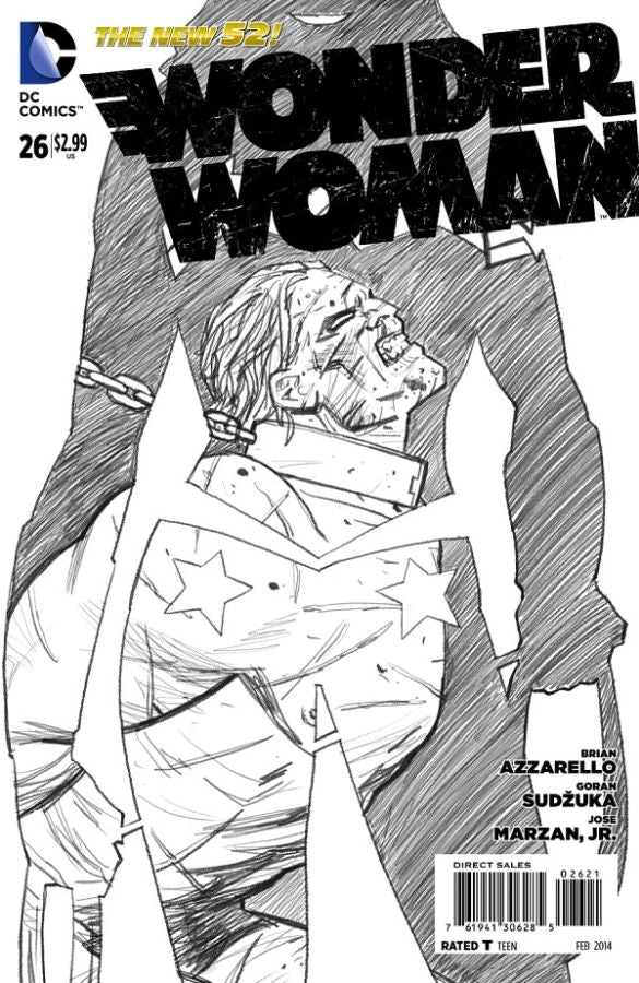 Wonder Woman (The New 52) #26 Black & White Variant