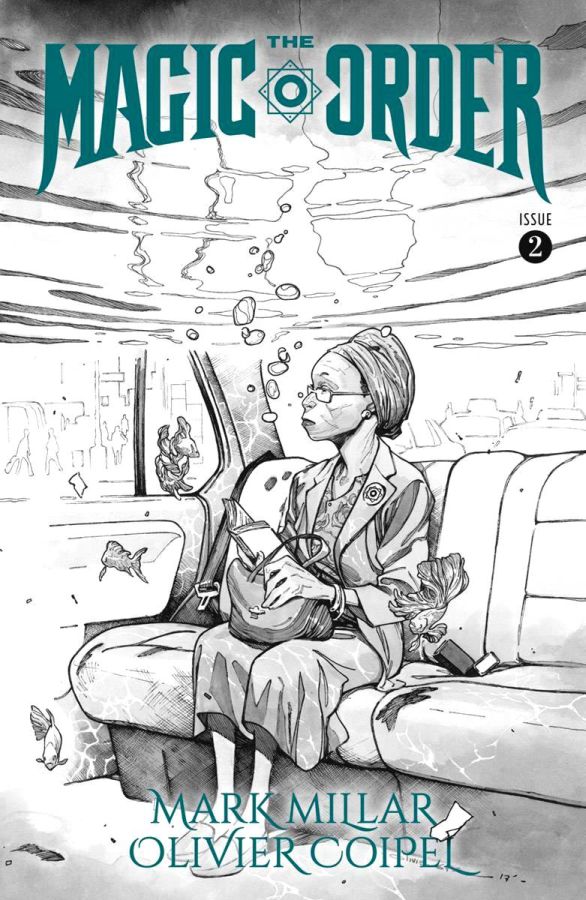 Magic Order #2 (of 6) Black & White Cover