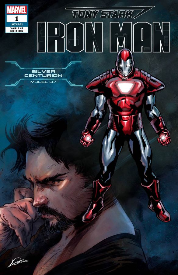 Tony Stark: Iron Man (2018) #01 Silver Centurion Model 07 Cover