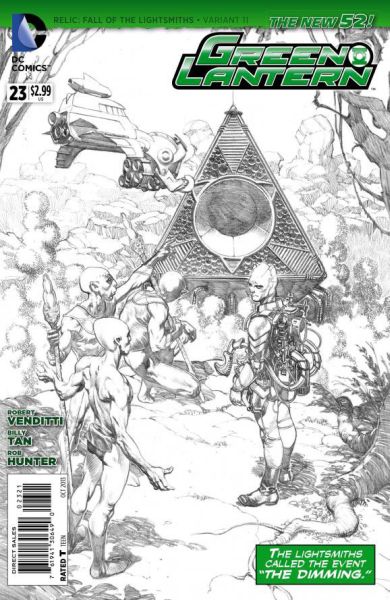 Green Lantern (The New 52) #23 Black & White Variant