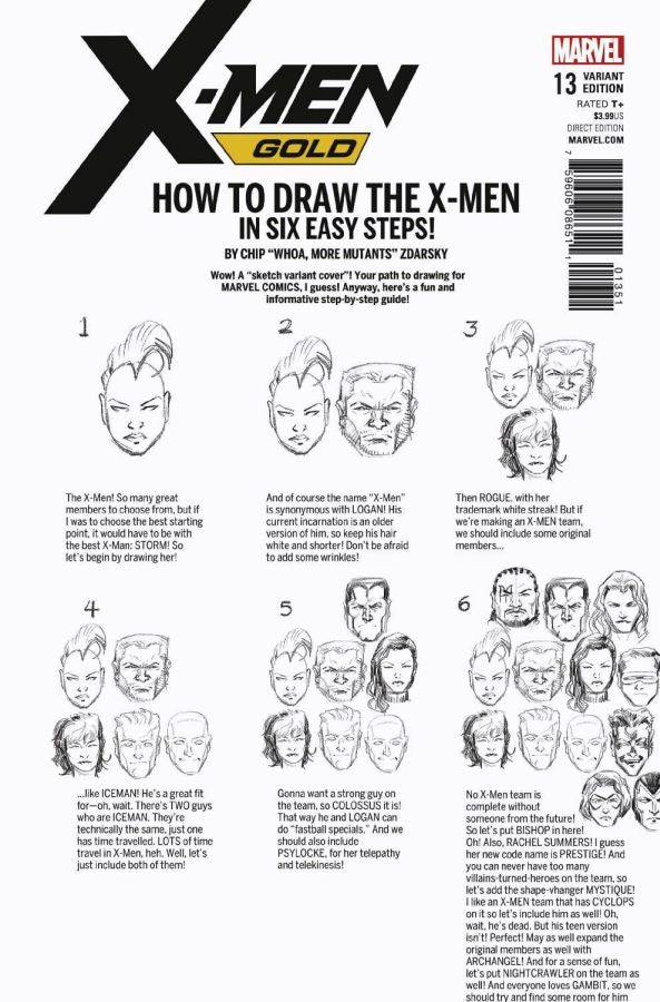 X-Men Gold #13 How to Draw