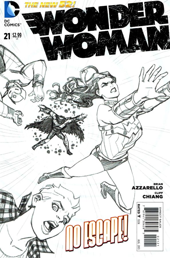 Wonder Woman (The New 52) #21 Black & White Variant