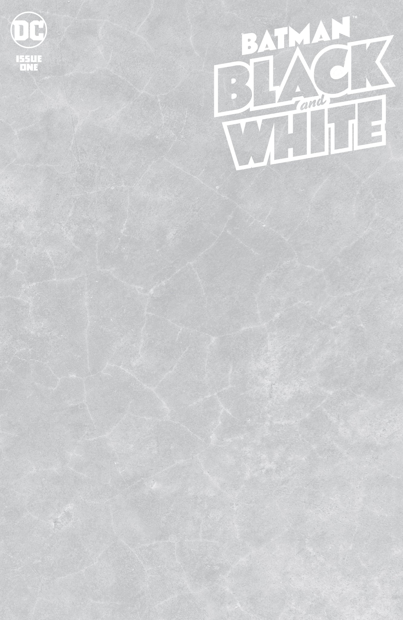 Batman: Black and White (2020) #1 (of 6) Blank Cover