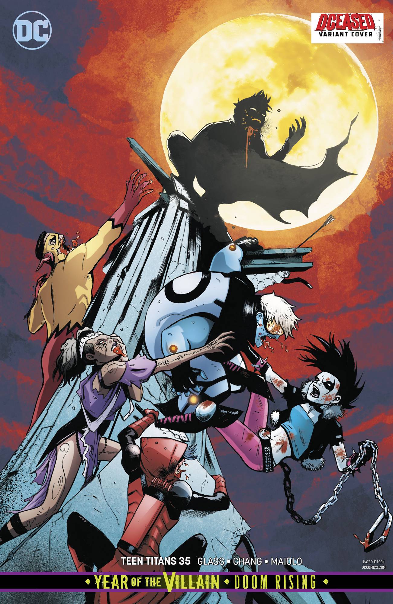 Teen Titans #35 Lee Garbet Cover